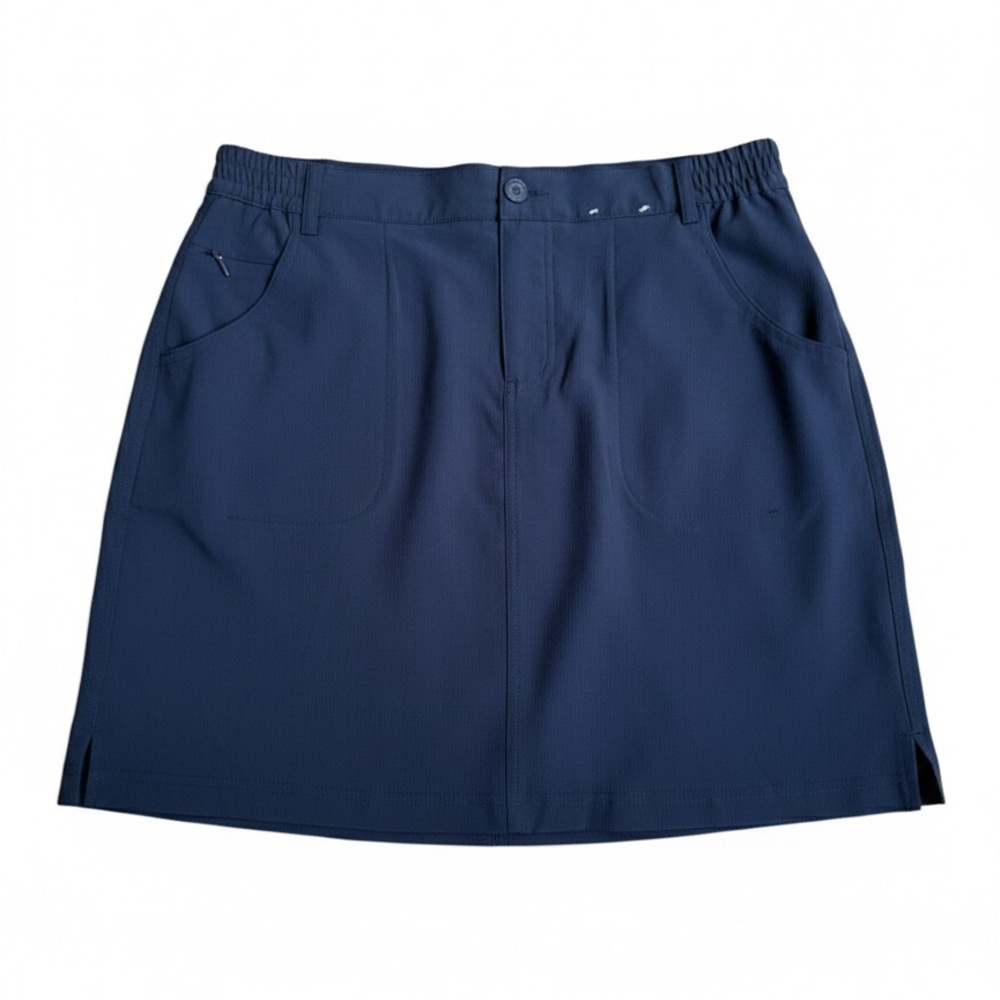 Tilley Skort Navy Blue Size M Womens Golf Travel Hiking Active Skirt Pockets